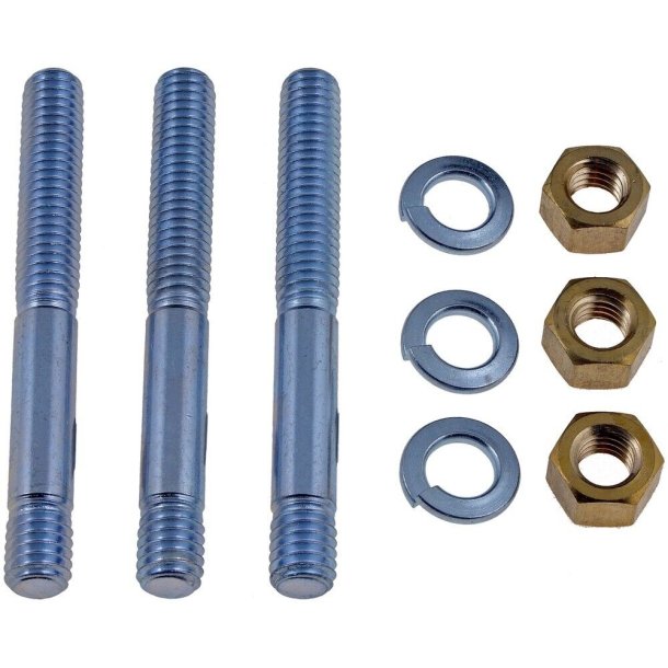 Pinboltst 3/8" incl. messing mtrik og skive 3/8"-16 x 3-5/16" (Dorman 03106)