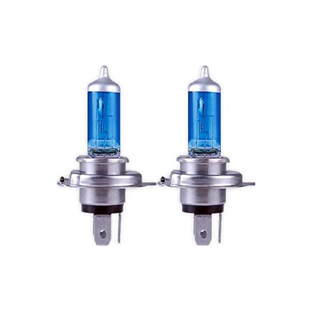 Forlygtepre halogen 100/90 watt st m. 2 stk. nr &amp; fjernlys H4 Blue