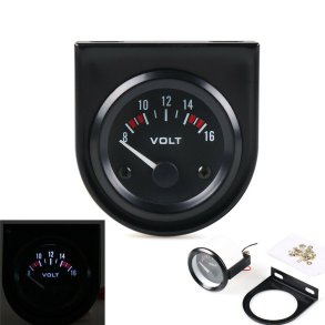 Voltmeter 8 til 16 volt dia. 2