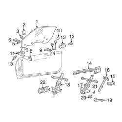Rudestop h�jre Camaro / Firebird 1993 til 2002 (GM 10165403)
