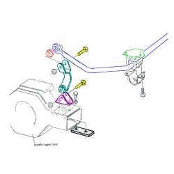 Corvette Sway Bar Link Bracket Plate, Rear, 1965-1982 (Eck. 103236)