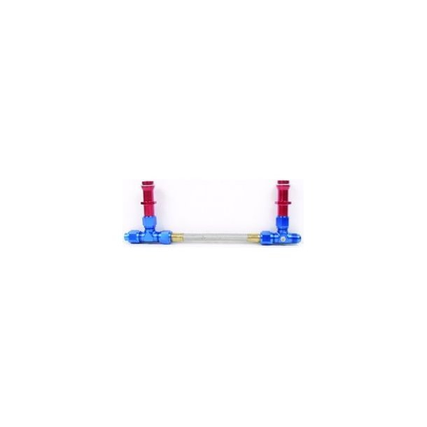 Fuel Line i Rustfri &amp; Alu til Holley karburator 4160 serie  (10403)