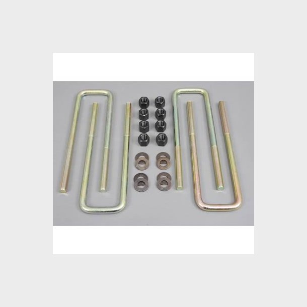 U-b�jler/Drageb�nd til bladfjeder square top s�t m. 4 stk. Tyk 9/16" Lang 10" Bred 2-1/2" Superlift