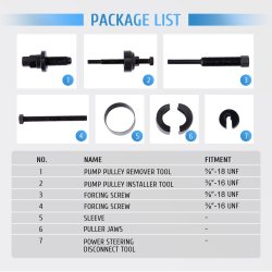 Aftrkker &amp; mont. st for servopumpe remskive (OEM 27031 - 5800652 - 105453)
