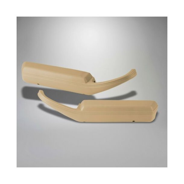 Armrest doeskin / beige hjre &amp; venstre Chevrolet Corvette 1978 til 1980 (Eck. 106678)