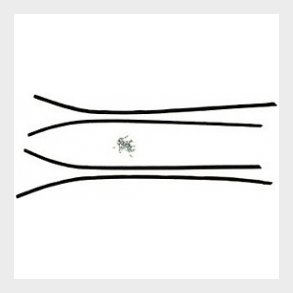 Corvette Upper door felts 1968