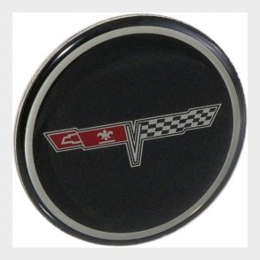 Corvette Wheel Center Cap Emblem, 1980-81 