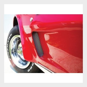 Corvette Fender Vent Grilles, Aluminium, 1973-1979 (TSF 49484)
