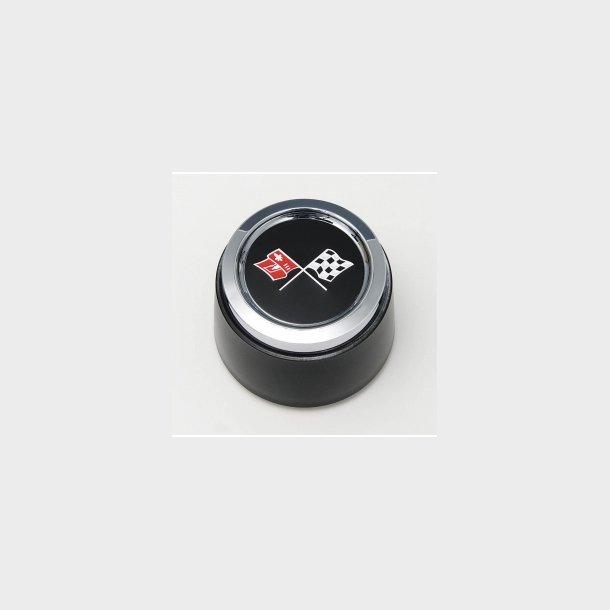Corvette Black Wheel Center Cap 1973-79