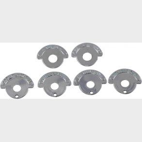 Corvette Dash Knob Indicator Bezels  W/AC 1965-67