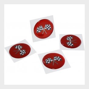 Corvette Wheel Spinner Emblem Set 1976-87