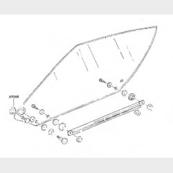 Window Guide Roller 1968-82 Corvette TFA33595