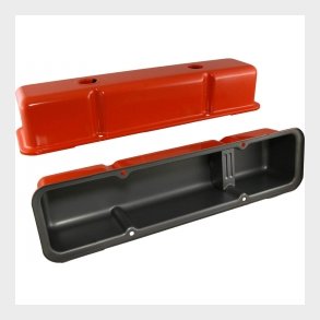 Corvette SB valvecovers Tall orange 1958-86