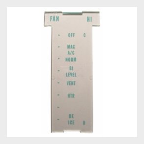 Corvette Climate Control Lens For Cars With Air Conditioning 1972-1975 