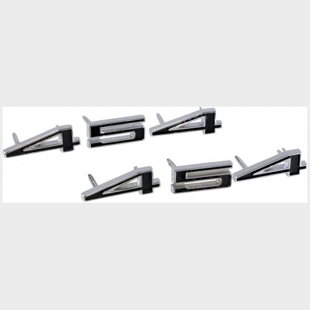 Corvette Hood Numerals, "454", 1970-1972 