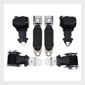 Retractable Shoulder / Lap Belt Set 1972-1973 Corvette Coupe
