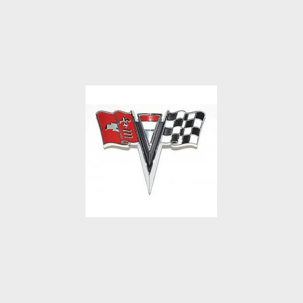 Corvette Nose Emblem, Front, 1963-1964 