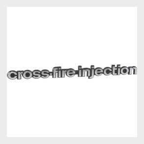 Corvette Emblem, Side Fender, Cross-Fire Injection 1982