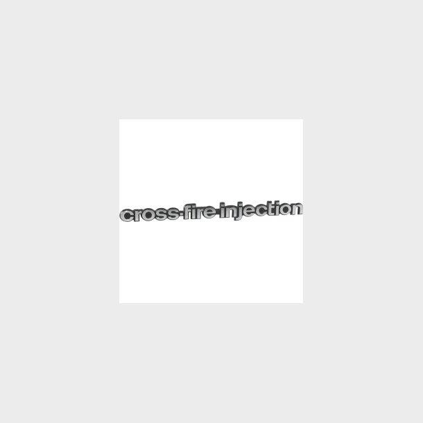 Corvette Emblem, Side Fender, Cross-Fire Injection 1982