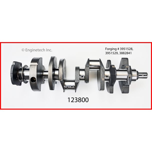 Krumtap m. lejer Chevrolet 400" 1970 til 1980 (Enginetech 123800)