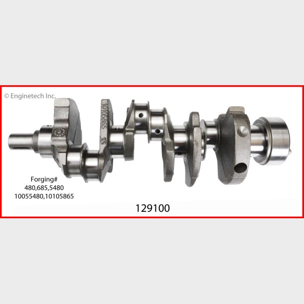 Krumtap m. lejer Chevrolet 262/4,3 V6 1992 til 19 (Enginetech 129100 - CRK18074)