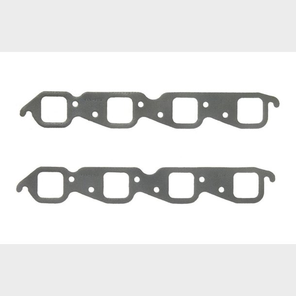 Headerspakning 1,8" x 1,8" = 45,7 mm x 45,7 mm. Chevrolet B/B V8 1965 til 1995