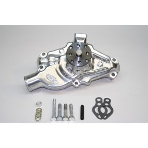 Vandpumpe Kort High Volume Poleret Alu Chevrolet V8 S/B 1965 til 1972 (1435010)