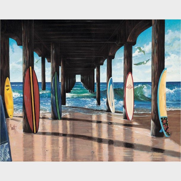 Metalskilt Surf UDG�ET