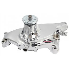 Vandpumpe Kort High Volume Poleret Alu Corvette V8 B/B 1970 til 1972 (Tuff Stuff 1495AB)