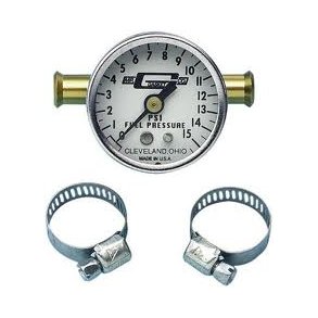 Benzintryksur 0-15 psi med slangestuds til 3/8