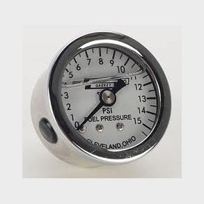 Benzintryksur v�skefyldt 0-15 psi med 1/8