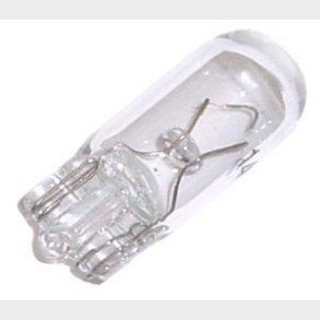 P�re klar 1 polet 12V - 5W parkering, blink, loft & instrumentlys m.m. (Wagner 168)