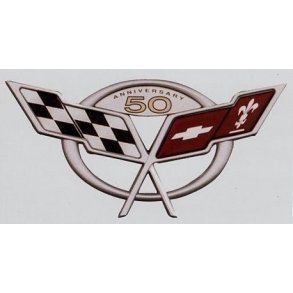 Emblem bag Corvette 2003 50 years Edition (GM 19207386 - Eck. 25-129085 - 25129085)