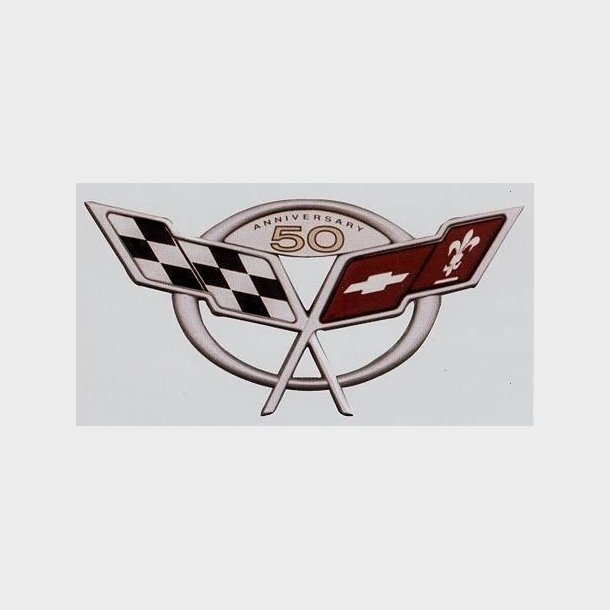 Emblem bag Corvette 2003 50 years Edition (GM 19207386 - Eck. 25-129085 - 25129085)