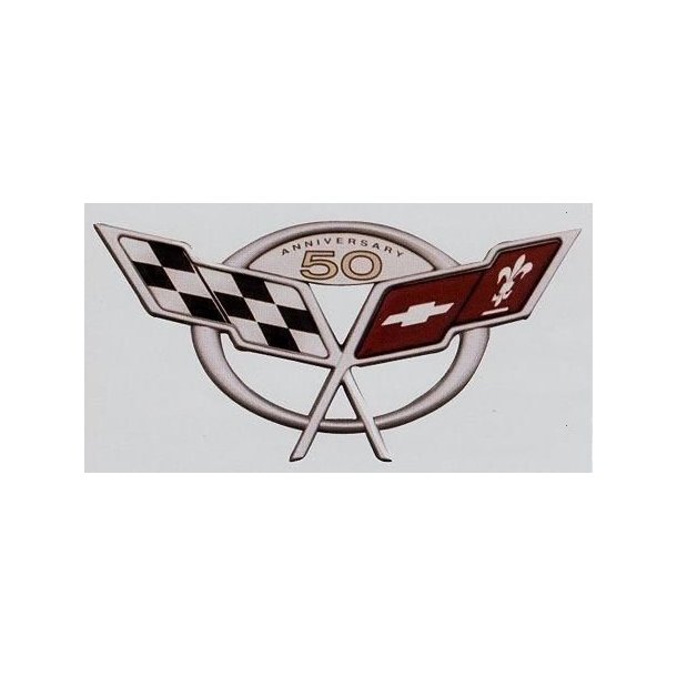Emblem bag Corvette 2003 50 years Edition (GM 19207386 - Eck. 25-129085 - 25129085)