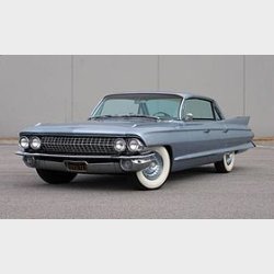 Frontrude 2 tonet Cadillac Deville Convertible 1961 til 1962 (DW608GB)