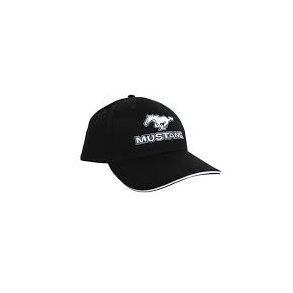 Cap Ford Mustang 1964-2021 Ford Mustang Cap - Mustang Black/Black Cotton Twill - Script W/Pony Logo