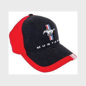 Cap Ford Mustang 1964-2021 Ford Mustang Cap - Mustang Red/Black W/Pony Tri-Bar