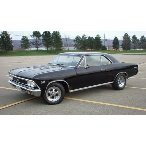 Frontrude 2 tonet GM Chevelle, Skylark 2 drs hardtop/Conv. m.m. se info 1964 til 1967 (DW670GB)