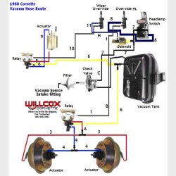 Headlight &amp; Windshield Wiper Vacuum Hose Corvette 1968-1982 C3