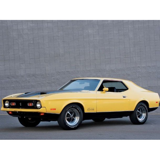 Frontrude 2 tonet Mustang/Cougar Hardtop/Convertible 1971 til 1973 (DW801GB - DW773GB)