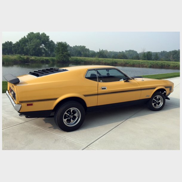 Frontrude 2 tonet Mustang Fastback 1971 til 1973 (DW800GB - DW772GB)