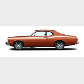 Frontrude 2 tonet Plymouth Duster, Dodge Dart & Dodge Demon 1970 til 1976