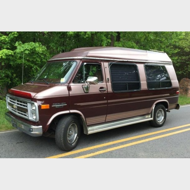 Frontrude 2 tonet Chevrolet van G10-30 1993 til 1996 (DW1162GB - DW925GB - DW926GB)