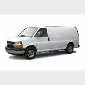 Frontrude 2 tonet Chevrolet Express van 2004 til 2011 m/spejlbeslag (DW1580GB) (HAR EN LILLE FEJL)