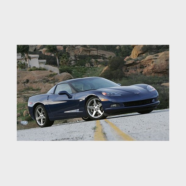 Frontrude 2 tonet Chevrolet Corvette C6 m/GPS m/headup display 2005 til 2008 (DW1589YGB)