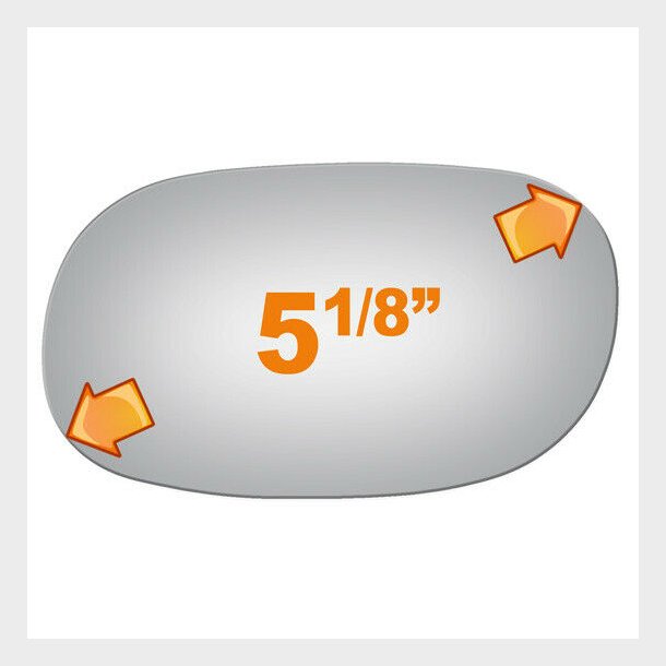 Spejlglas venstre GM 1968 til 1990 (GM1323120 - Burco 2125)