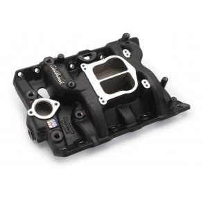 Indsugningsmanifold 'Black Coated' Edelbrock Pontiac V8 326,350,389,400