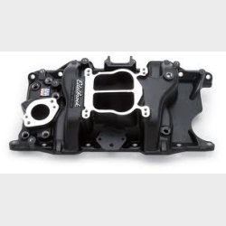 Indsugningsmanifold 'Black Coated' Edelbrock Mopar S/B V8 318,340 &amp; 360" 1966 til 1991