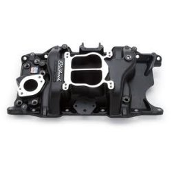 Indsugningsmanifold 'Black Coated' Edelbrock Mopar S/B V8 318,340 &amp; 360" 1966 til 1991